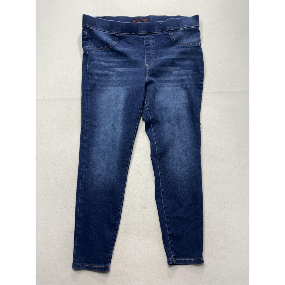 No Boundaries Jegging Jeans Juniors 3XL Blue Medium Wash High Rise Stretch